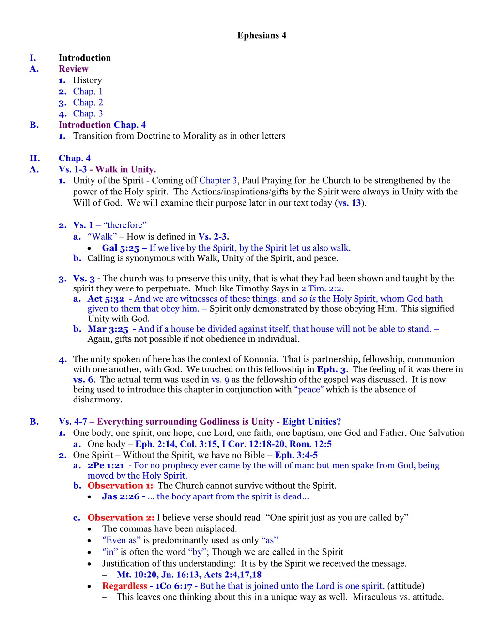 1. Transition from Doctrine to Morality As in Other Letters