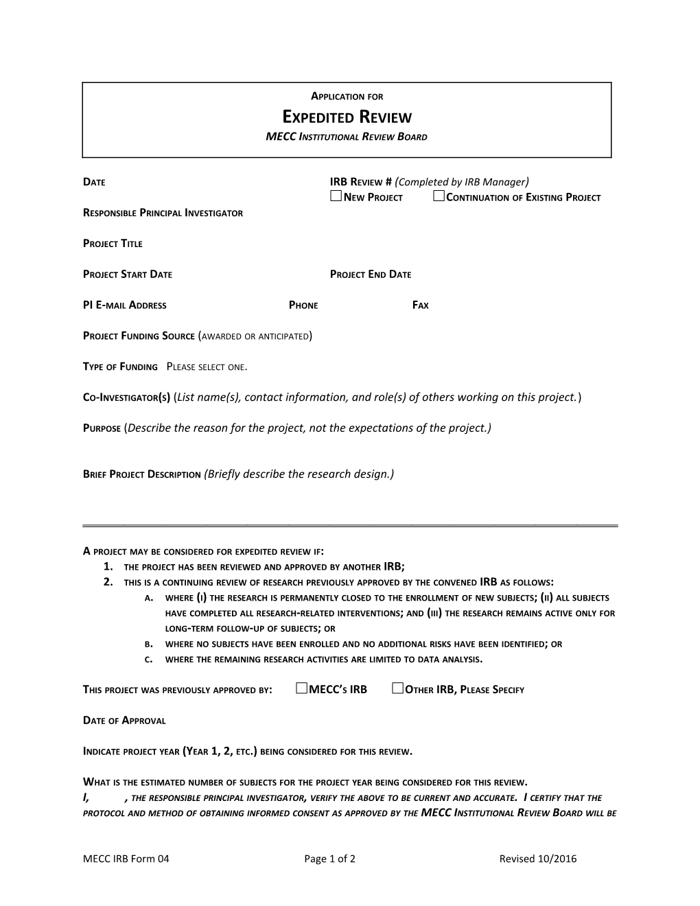 Institutional Review Board s7