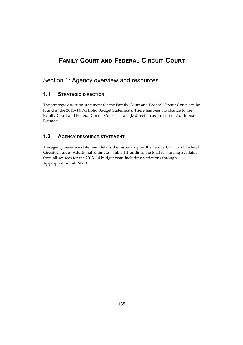 PAES 2013-14 Section Family Court and Federal Circuit Court of Australia