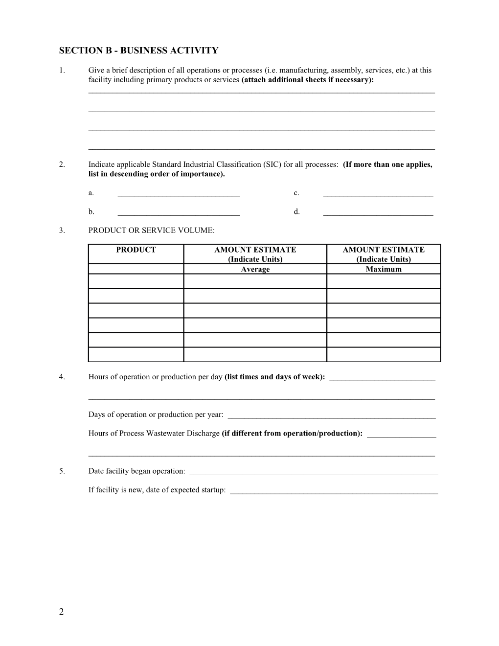 Instructions to Fill Out