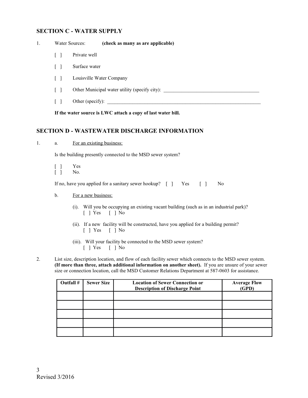 Instructions to Fill Out