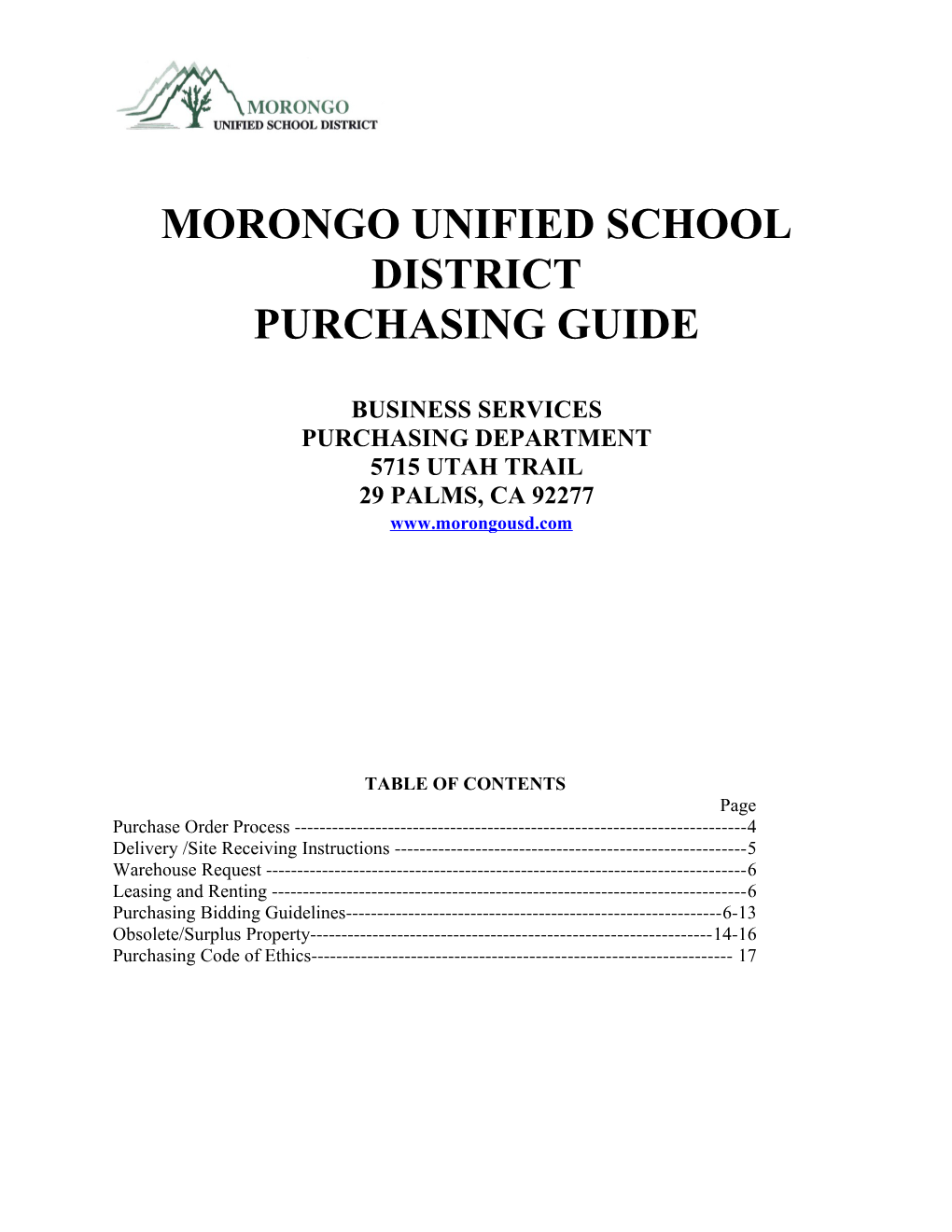 Morongo Unified School District