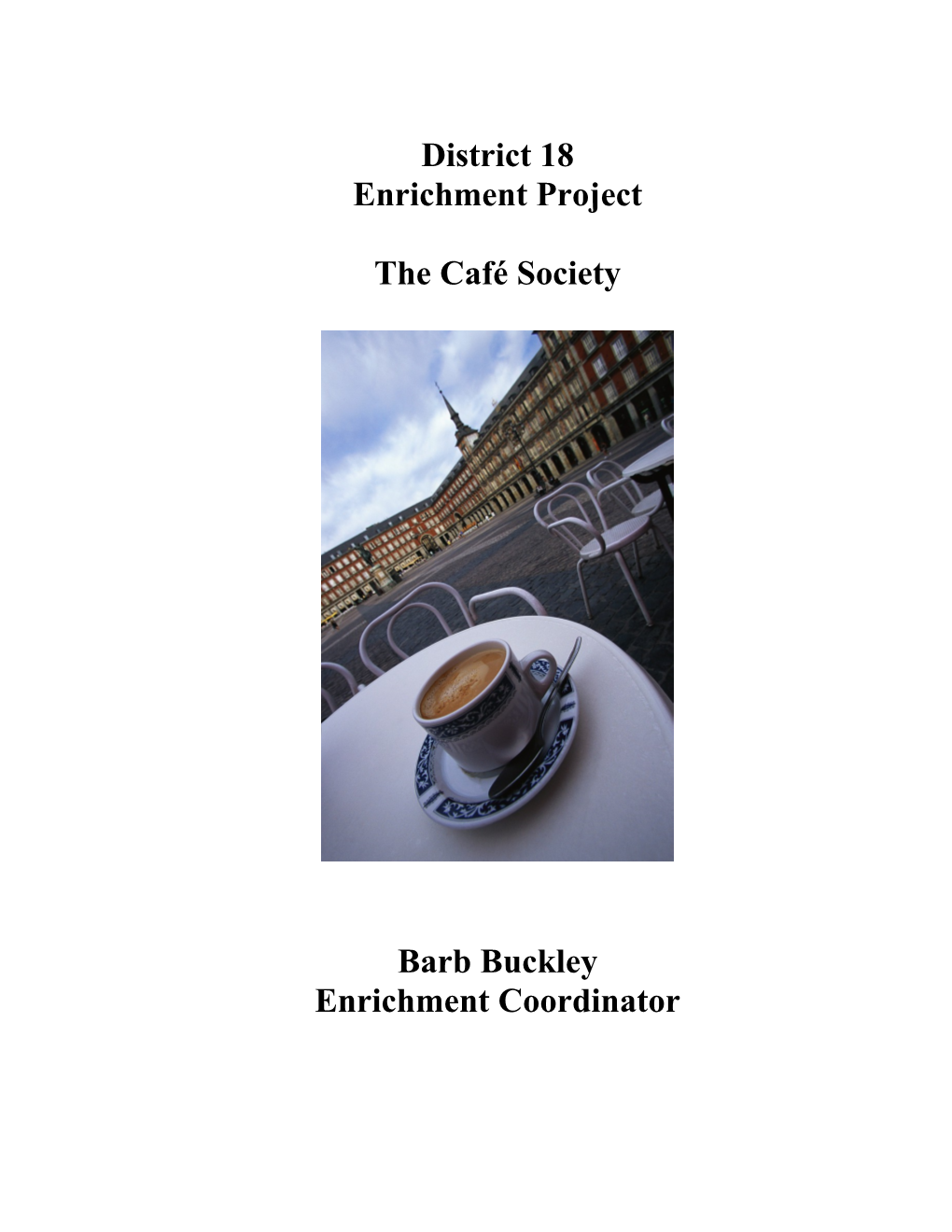 Enrichment Project s1