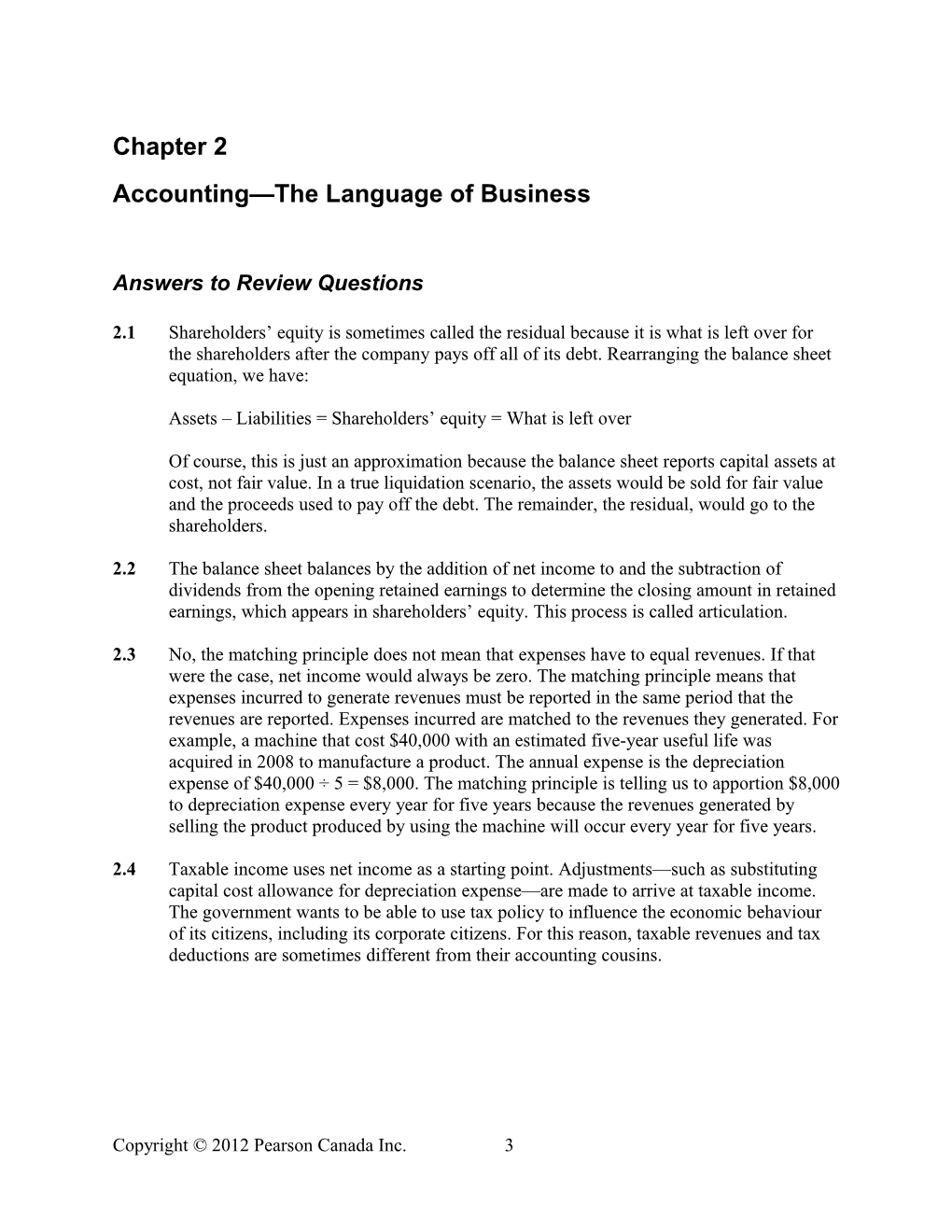 Accounting the Language of Business