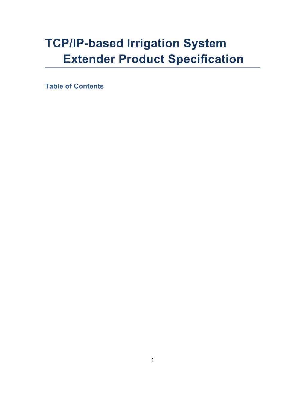 Baseline's Substation Nonproprietary General Spec