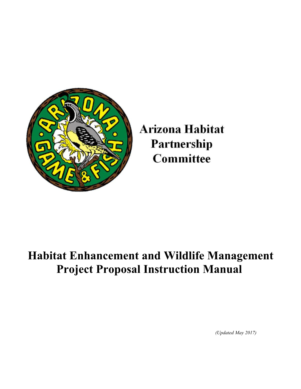 Instructions for Completing Habitat Partnership Program Habitat s1