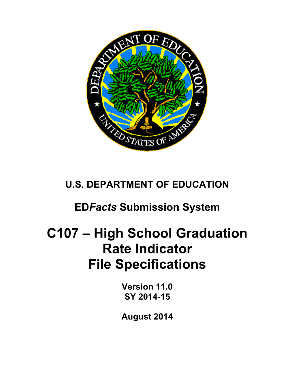 High School Graduation Rate Indicator File Specifications