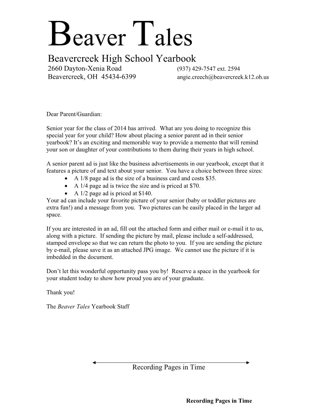 Beavercreek High School Yearbook