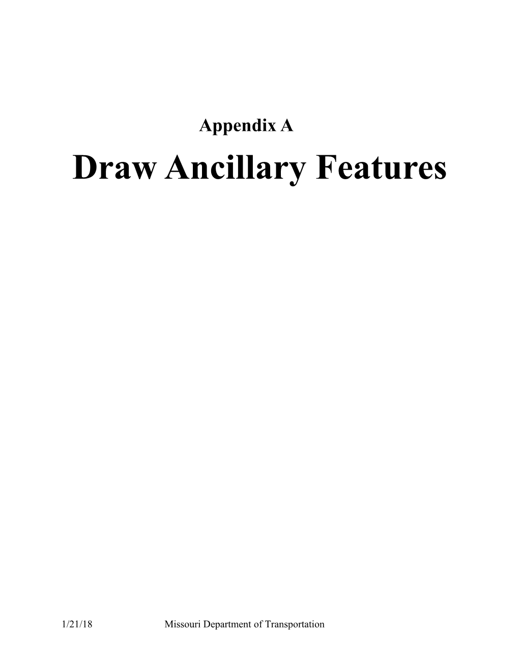 GEOPAK Road Appendix a - Draw Ancillary Features