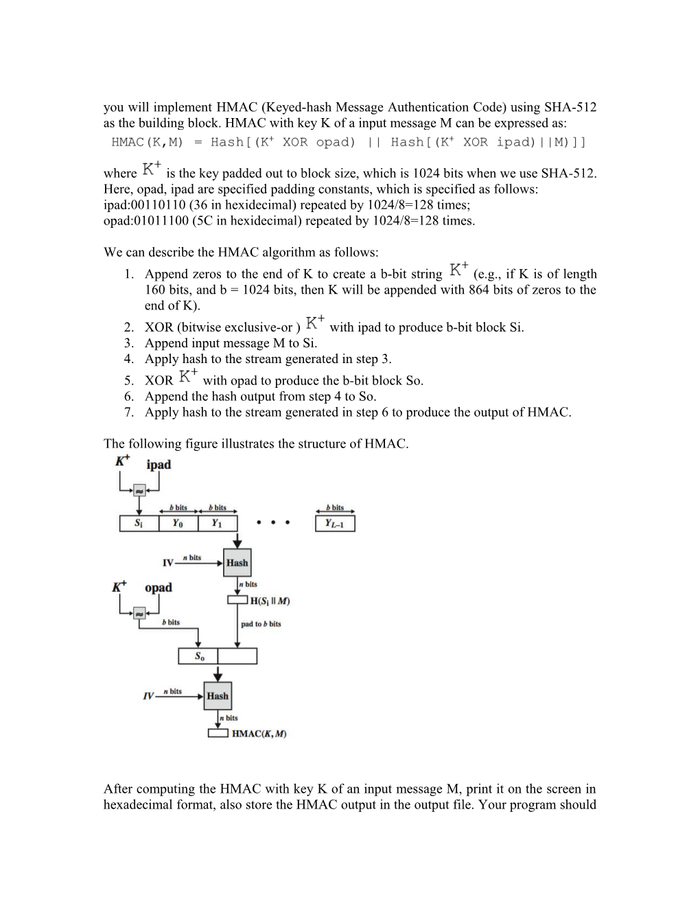 Programming Problem) Implement a Single Round of DES and IDEA (Even Round