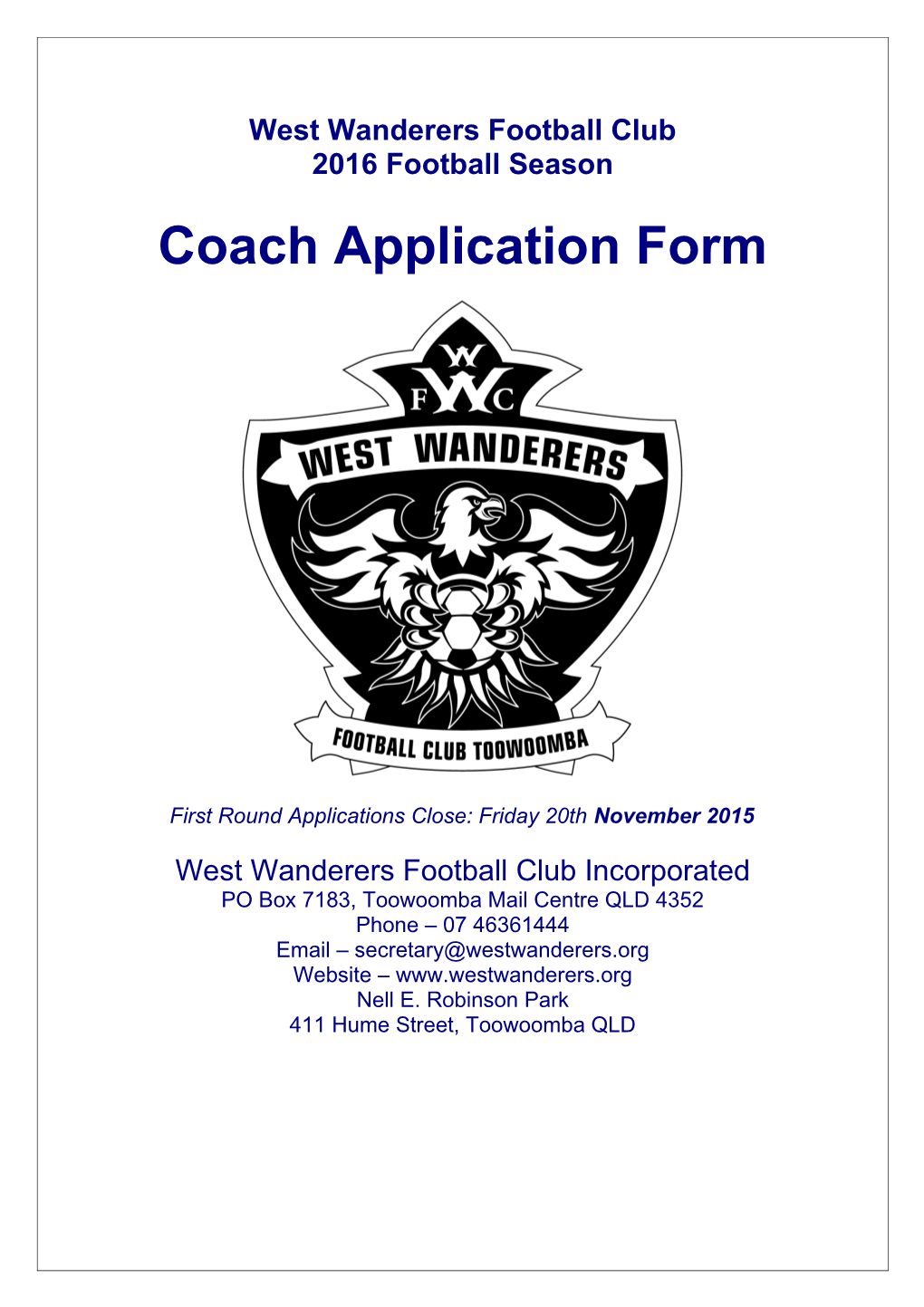West Wanderers Football Club