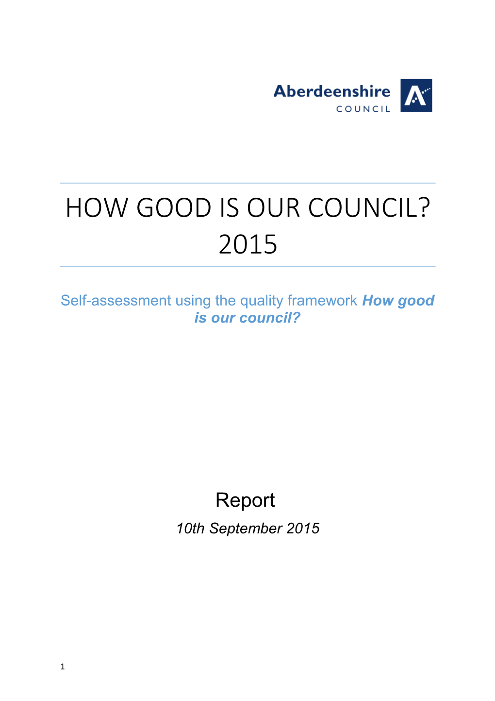 How Good Is Our Council? 2015