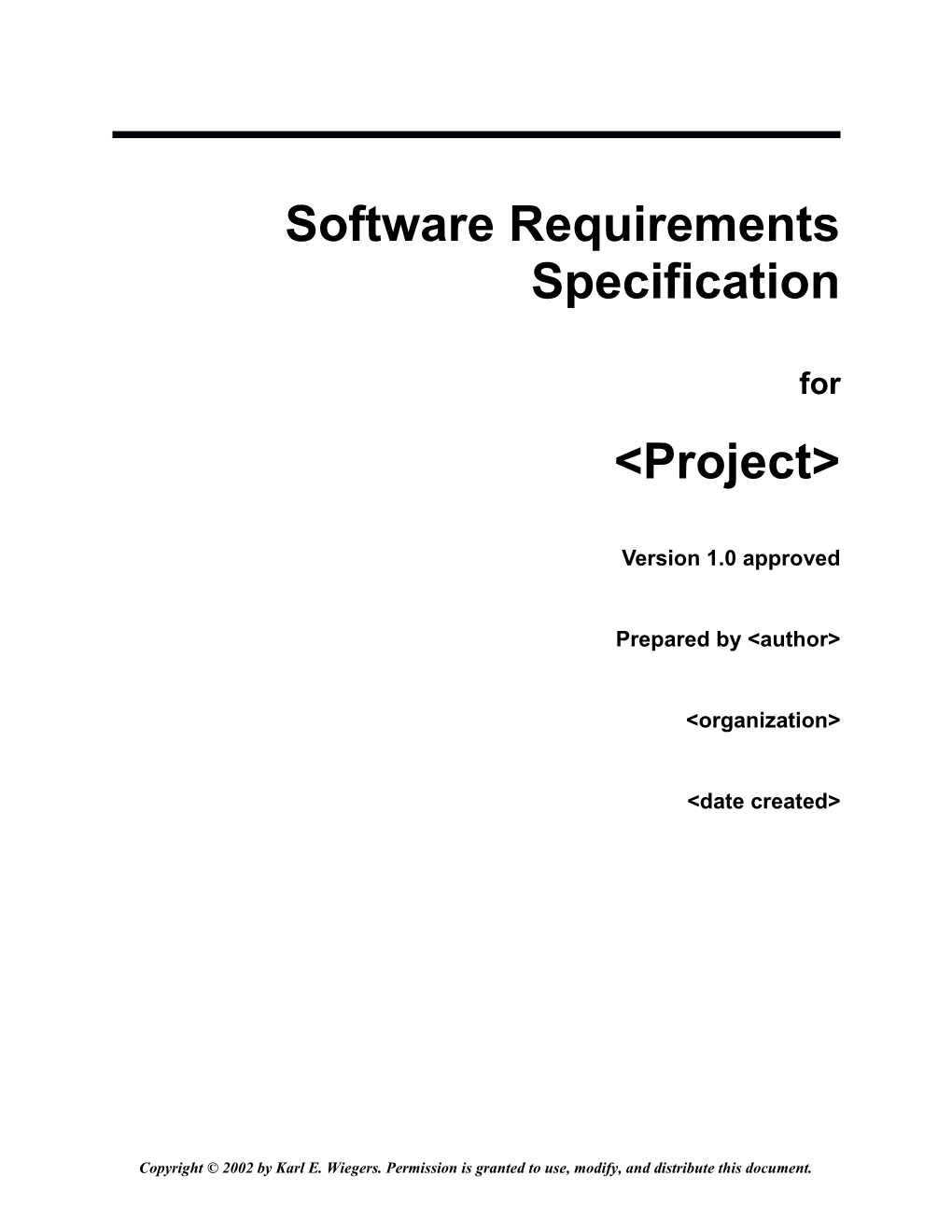 Software Requirements Specification Template s2