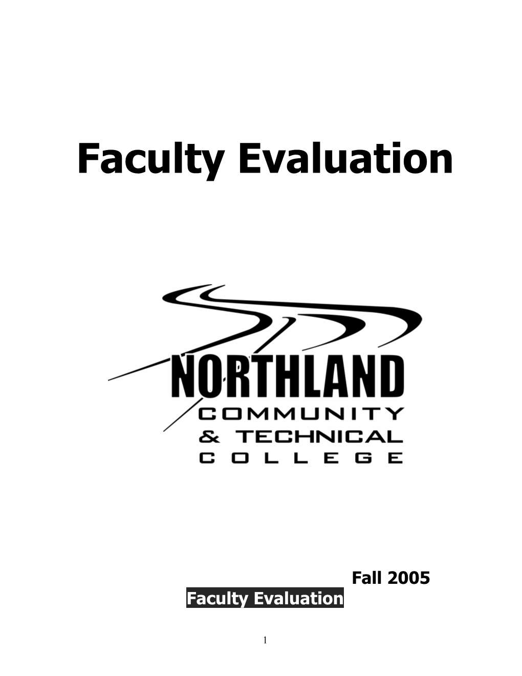 Faculty Evaluation