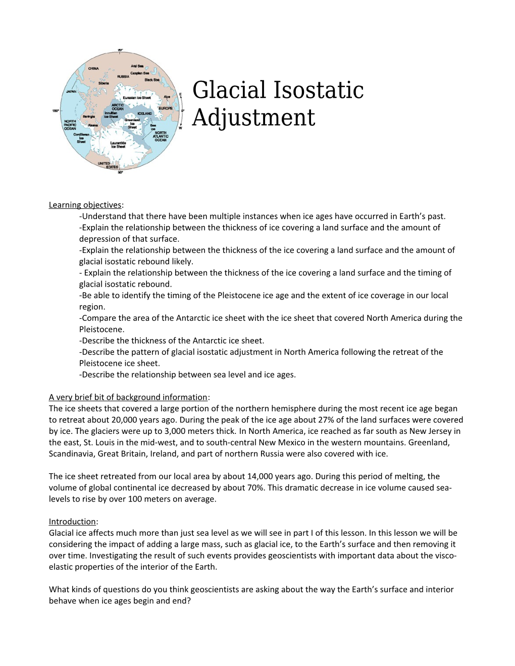 Glacial Isostatic Adjustment