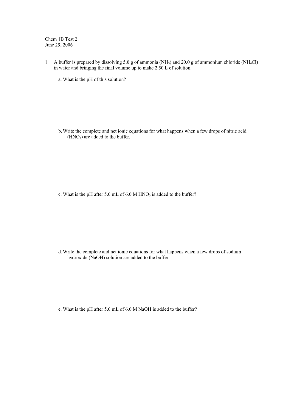 A. What Is the Ph of This Solution?