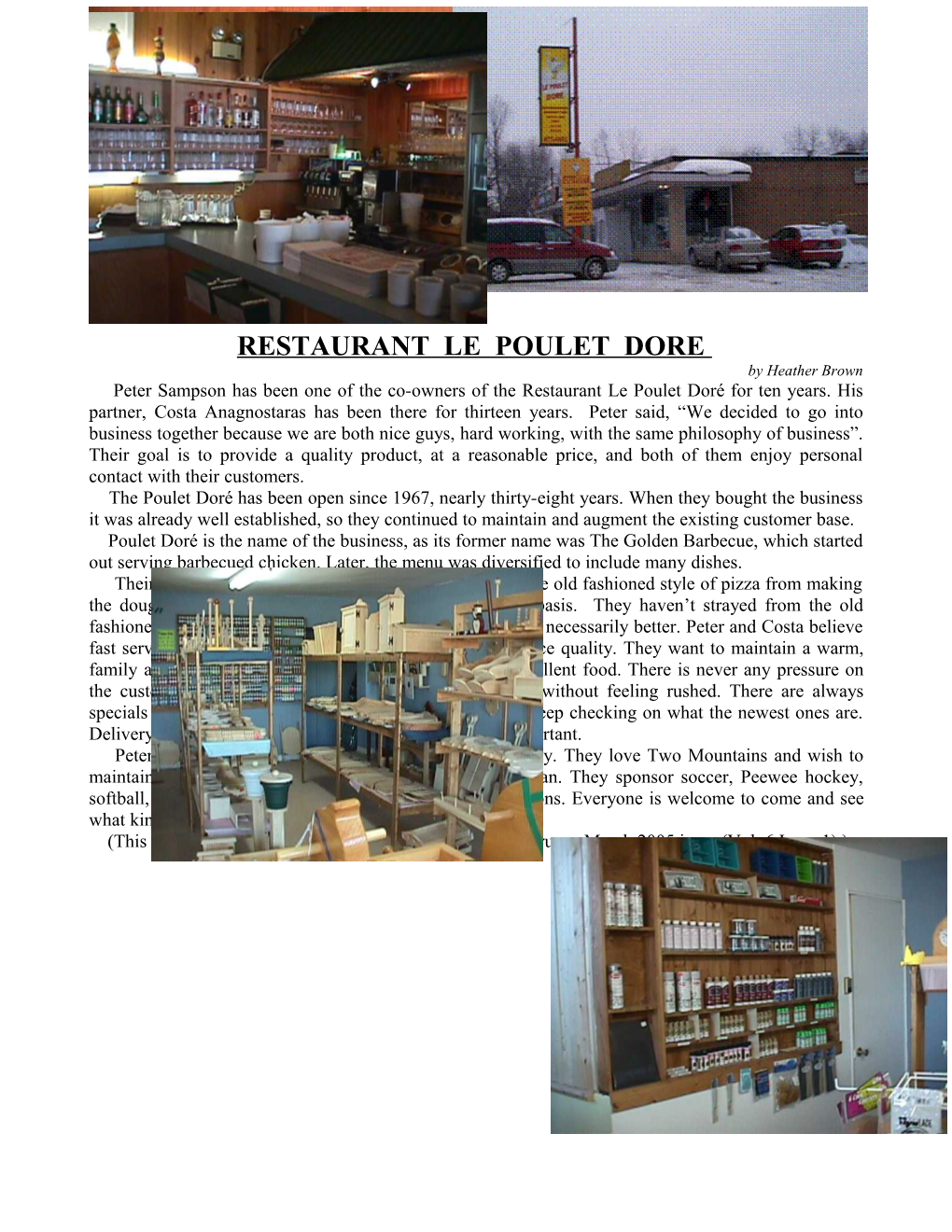 Restaurant Le Poulet Dore