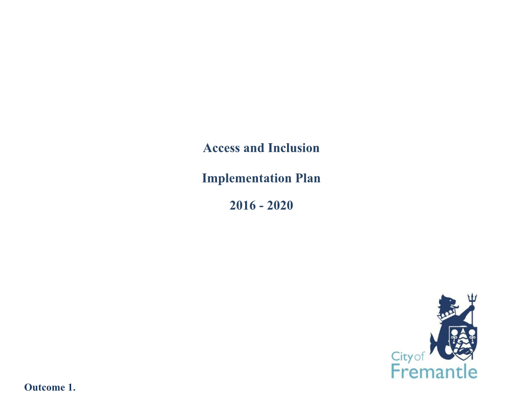 Disability Access and Inclusion Plan