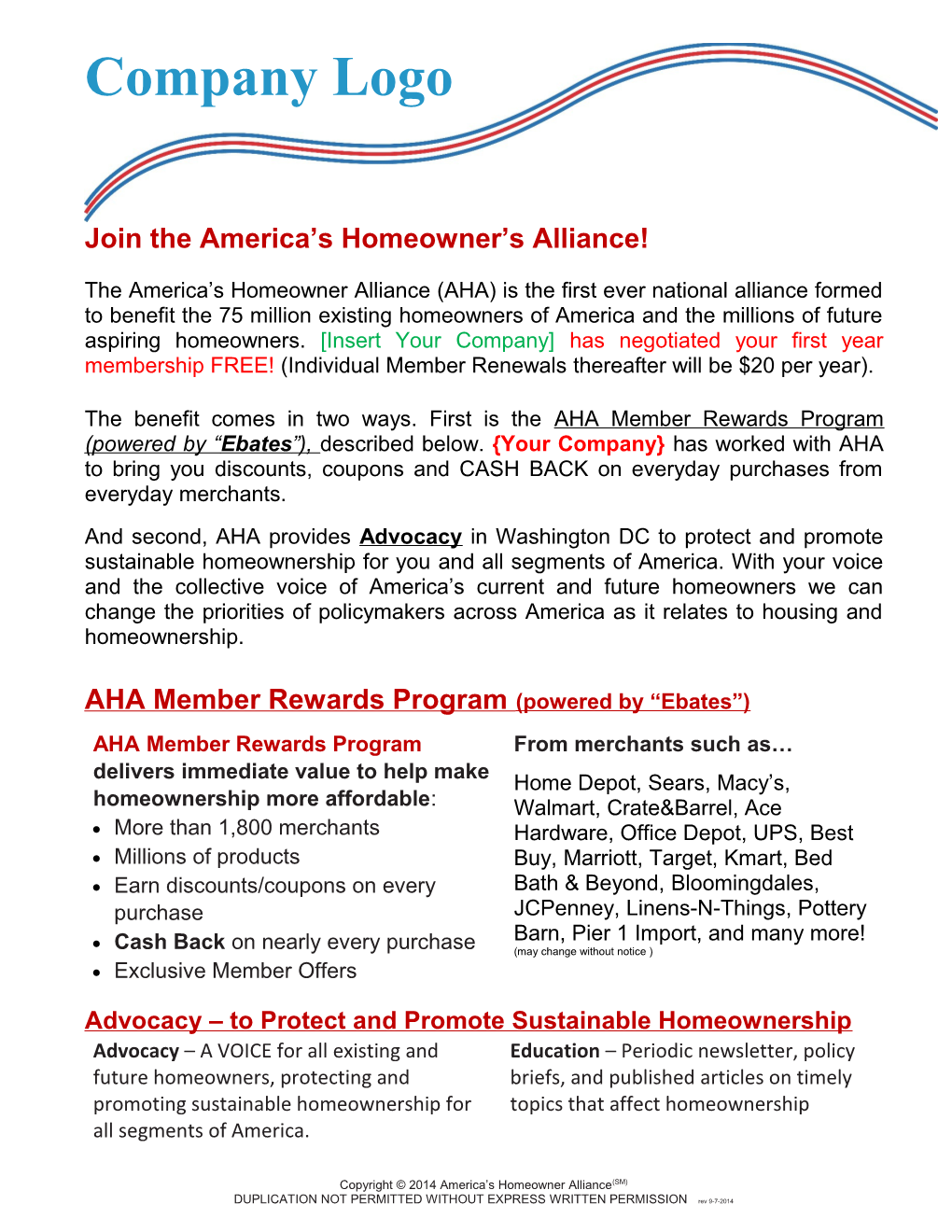 Join the America S Homeowner S Alliance!