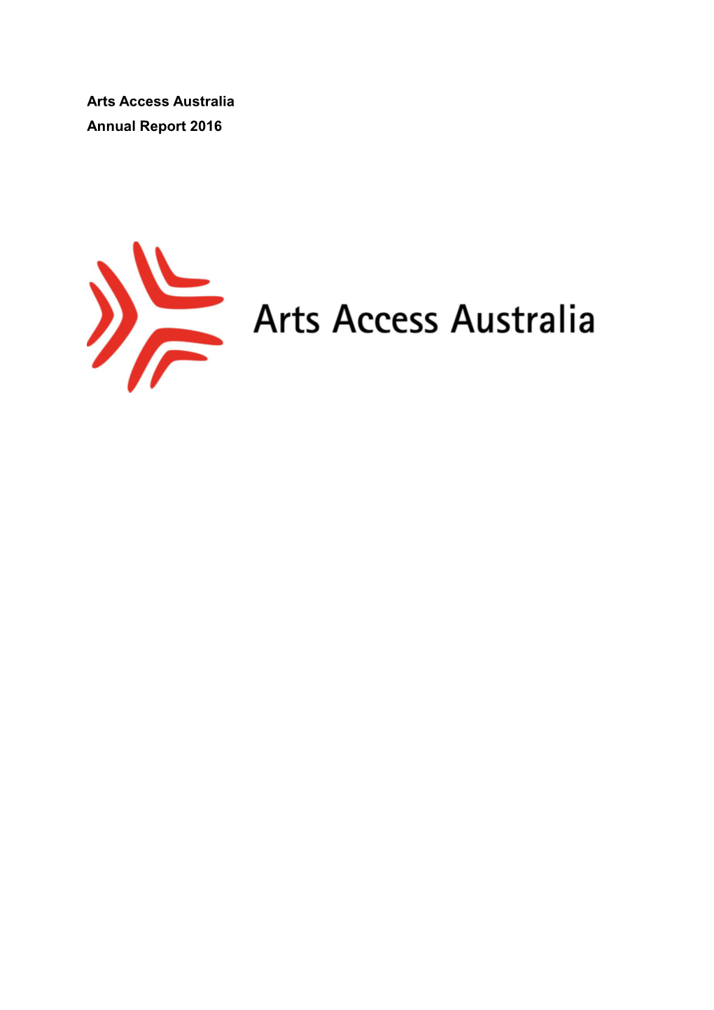 Arts Access Australia