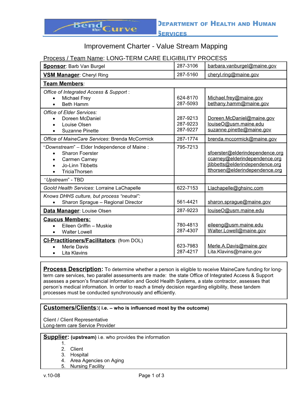 LTC Eligibility Charter