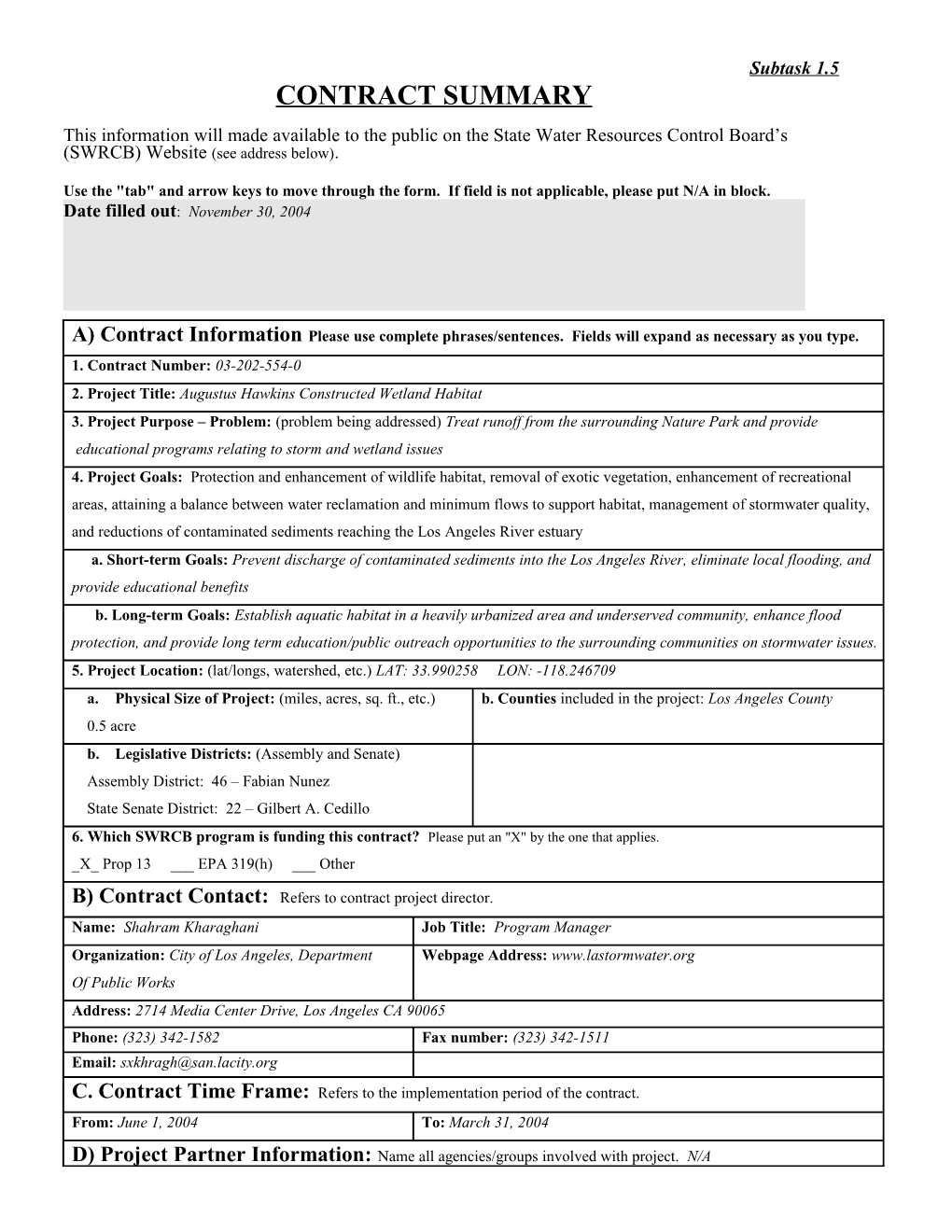 Natural Resource Project Inventory (NRPI) s20