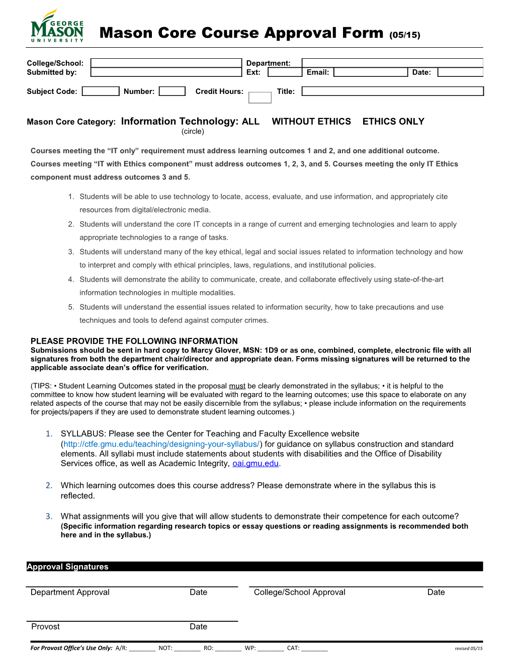 Course Approval Form s3
