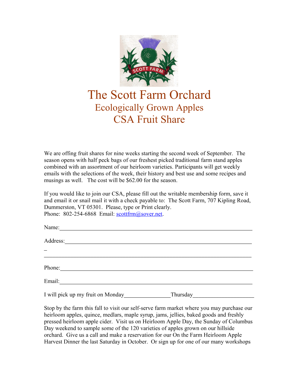 The Scott Farm Orchard