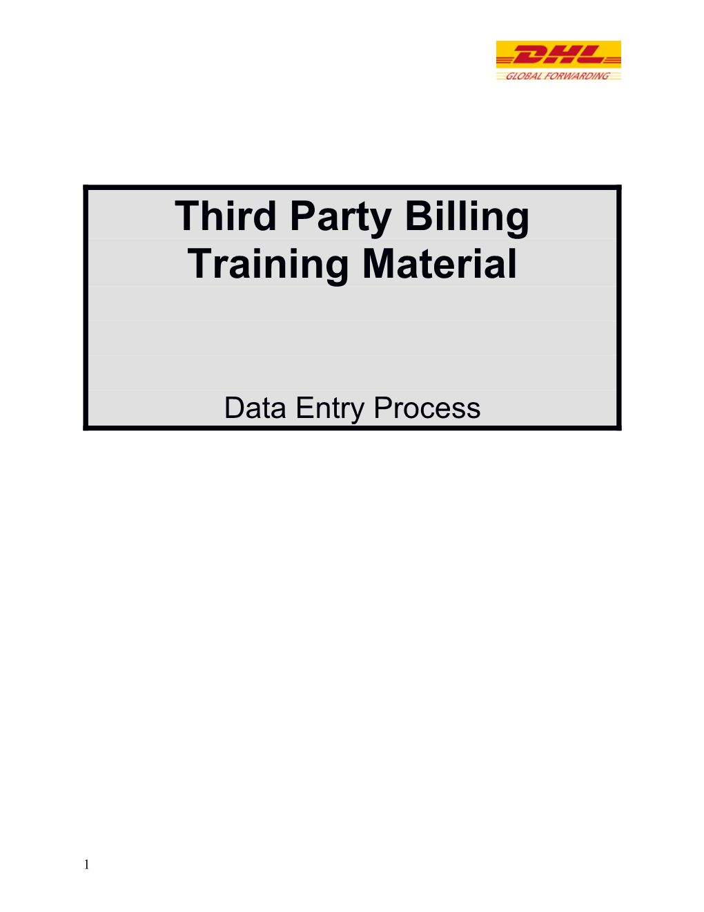 Third Party Billing
