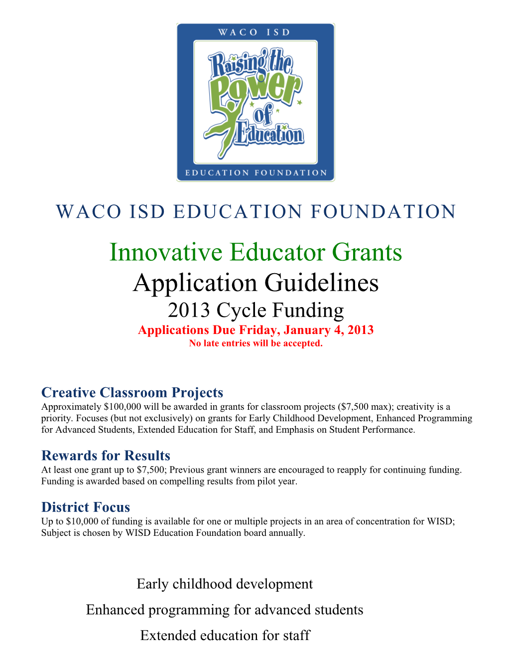 Waco Isd Education Foundation