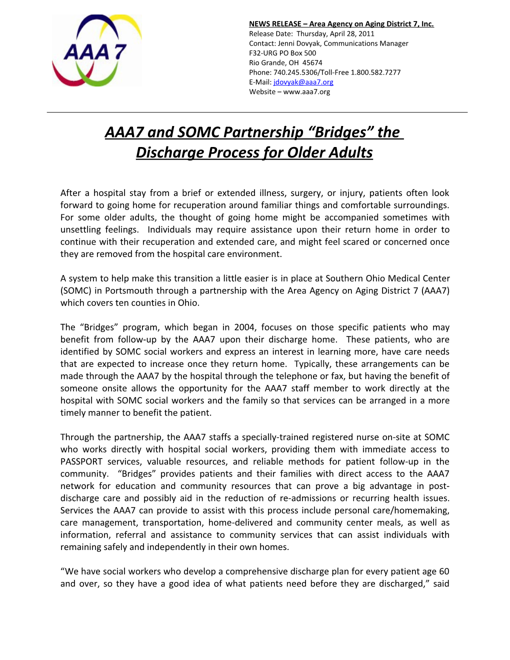 AAA7 and SOMC Partnership Bridges The