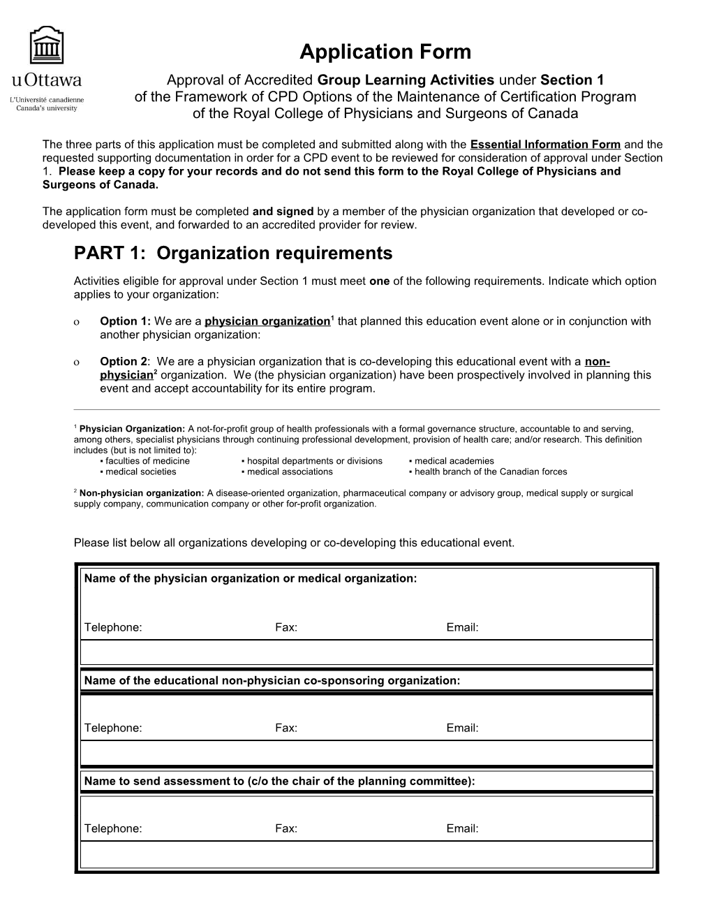 Generic Application Form s1