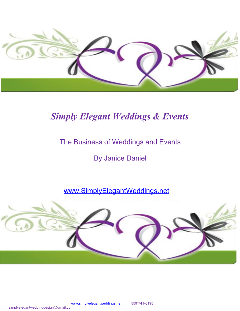The Business of Weddings and Events
