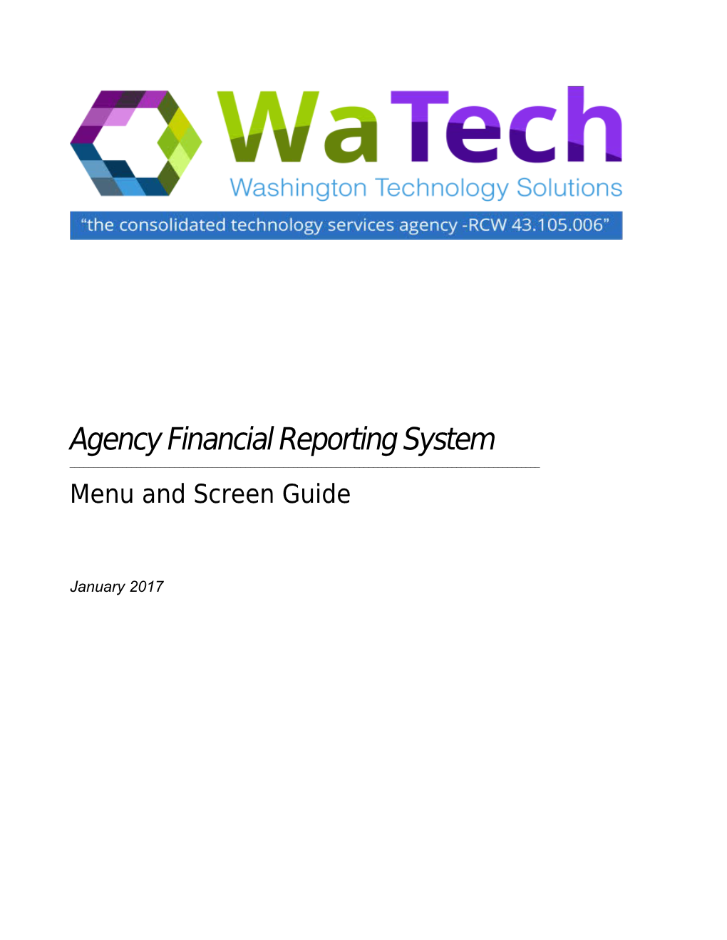 Agency Financial Reporting System (Afrs)
