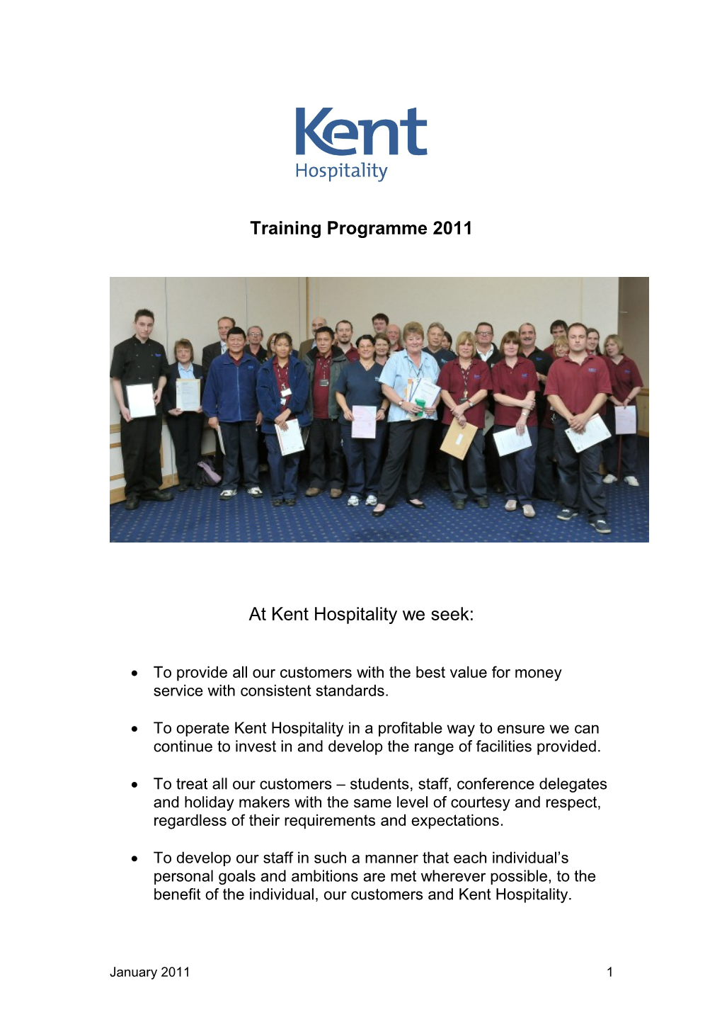 Training Programme 2011