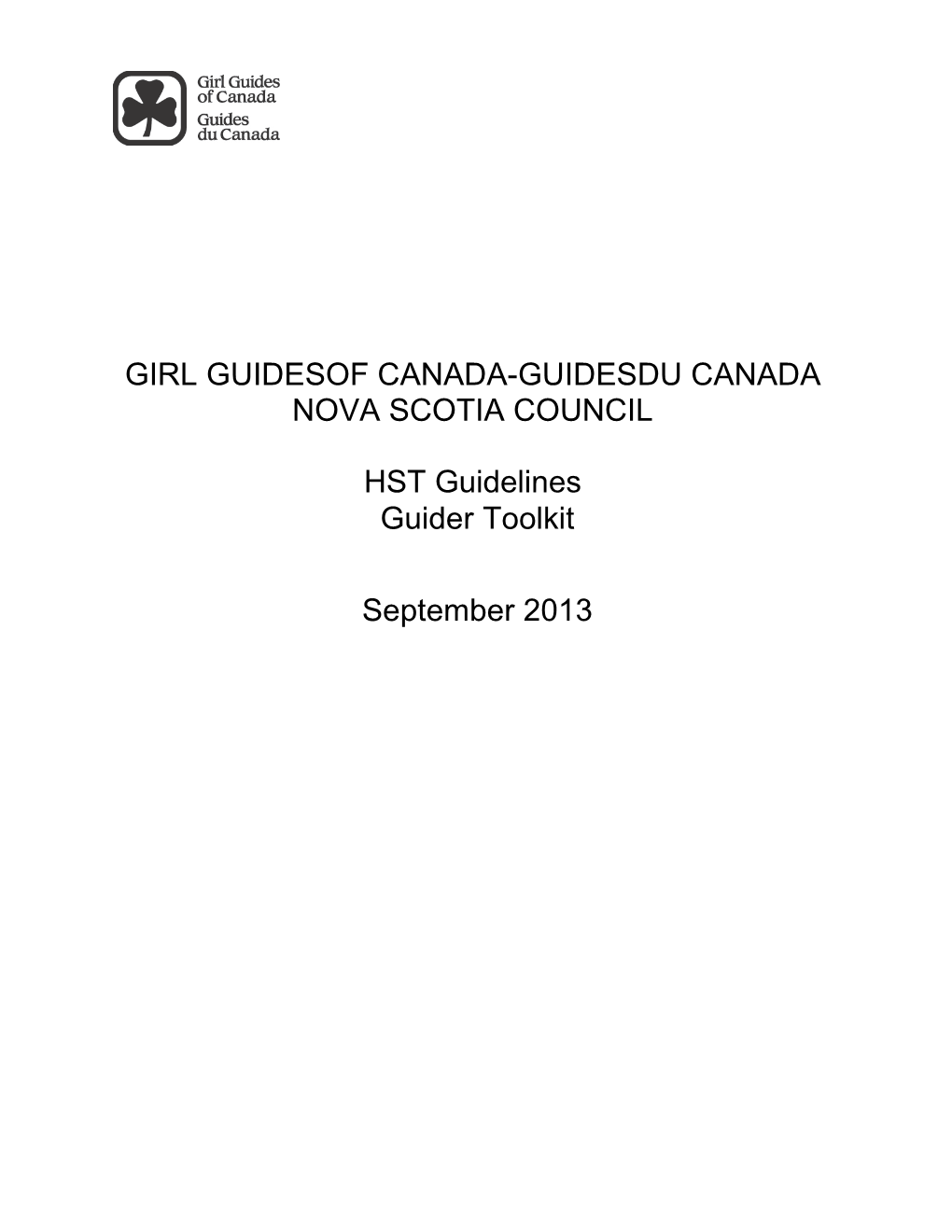 Girl Guidesof Canada-Guidesdu Canada Nova Scotia Council
