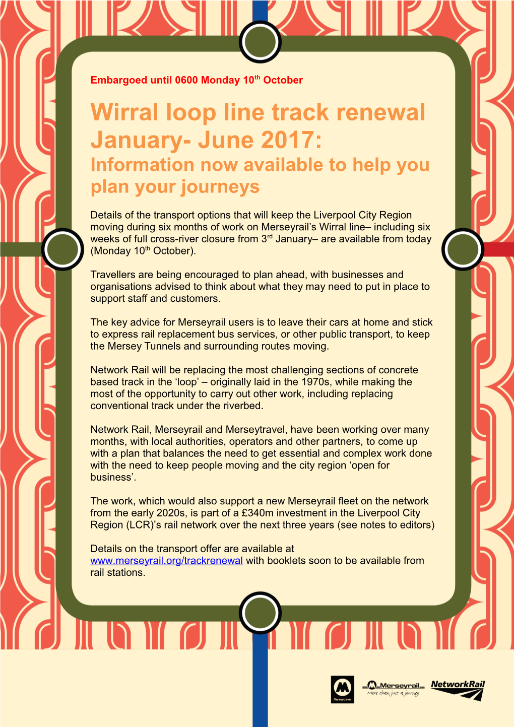 Information Now Available to Help You Plan Your Journeys