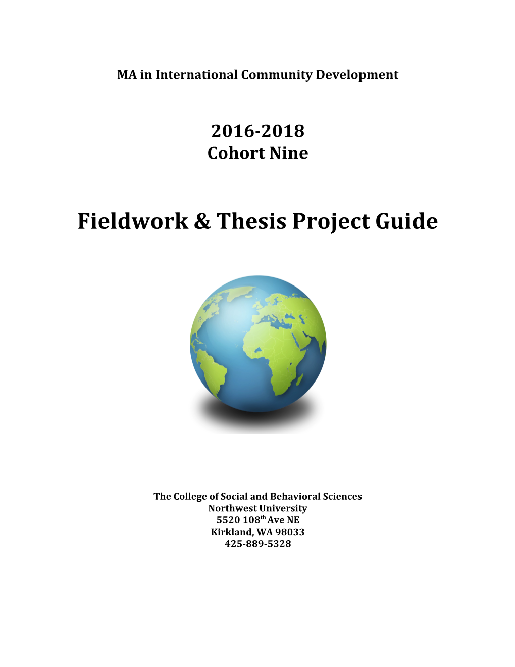 ICD Fieldwork & Thesis Project Guide