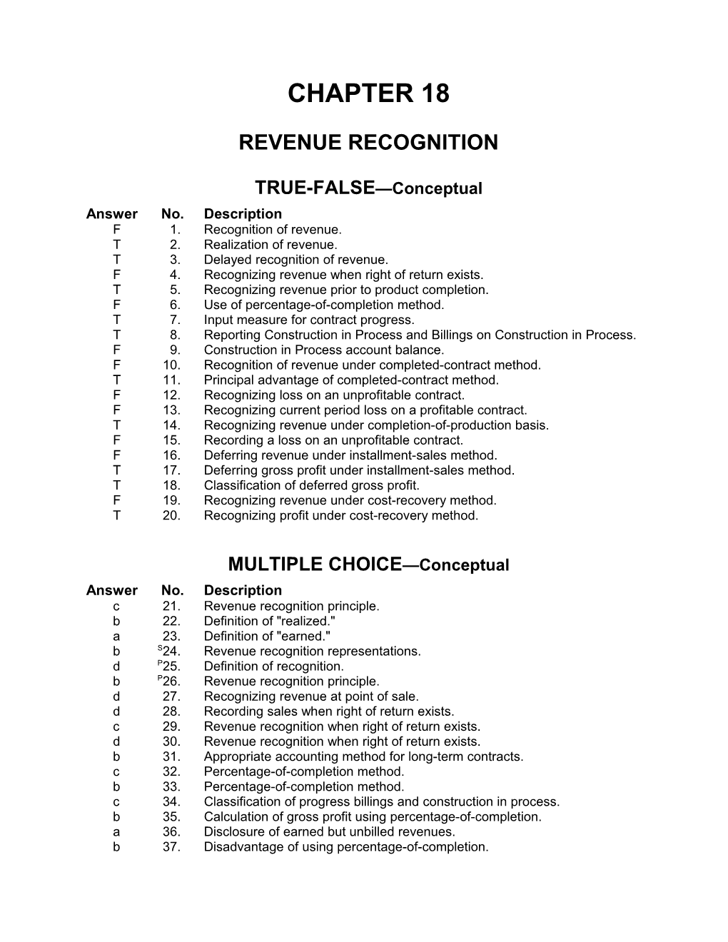 Revenue Recognition