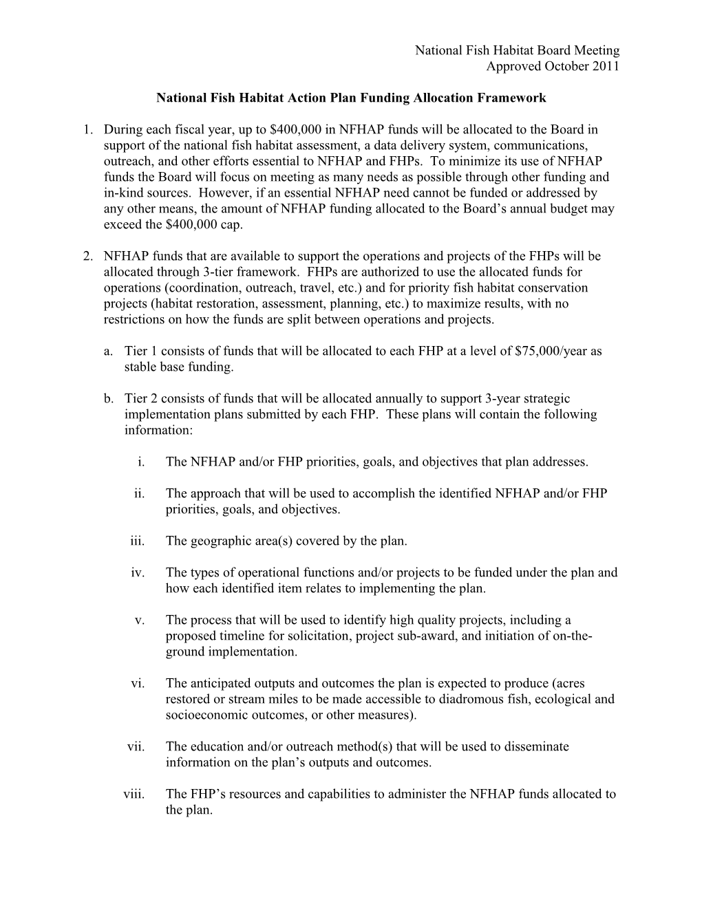 Principal Differences Between Options 1 and 2