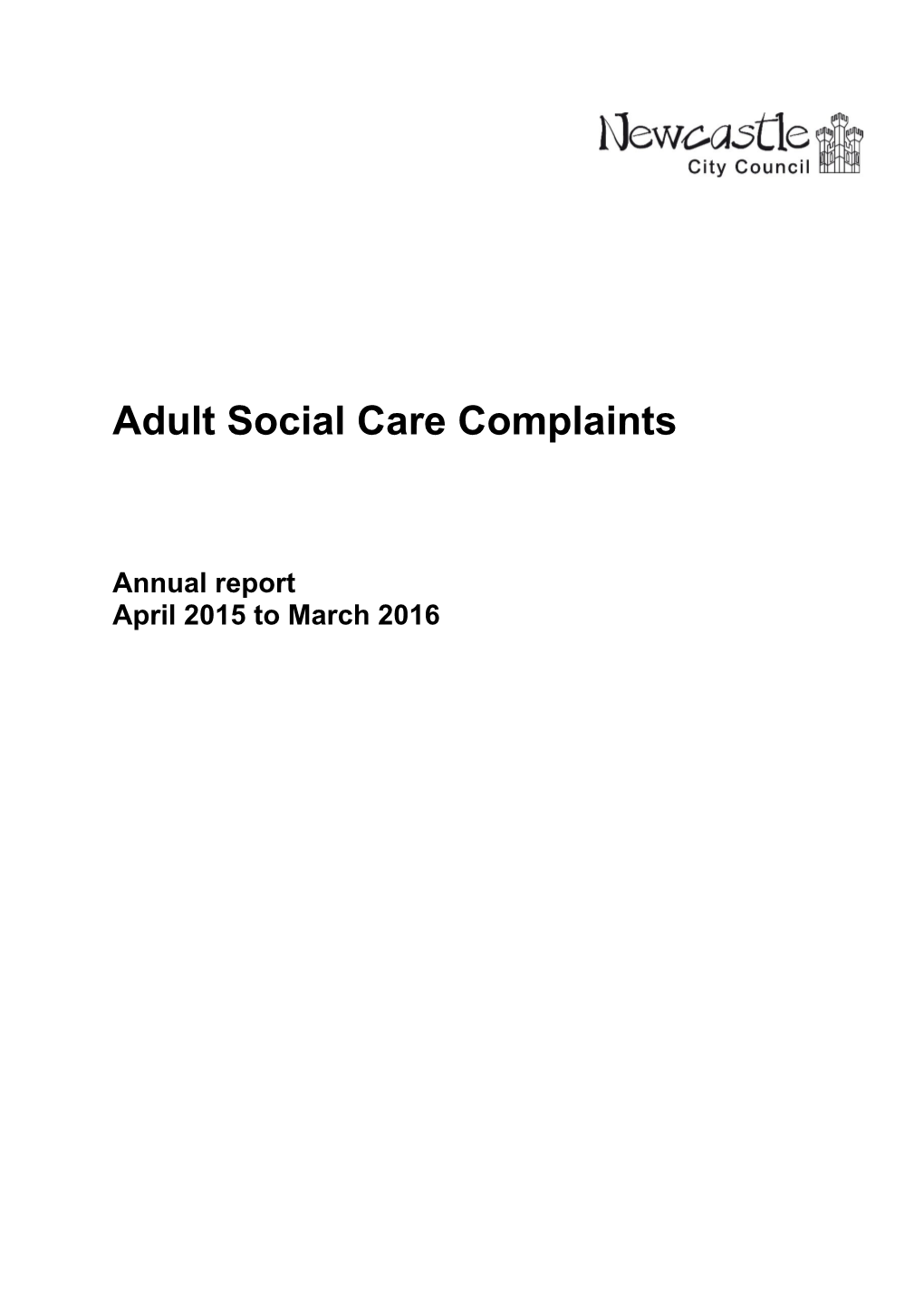 Adult Social Care Complaints
