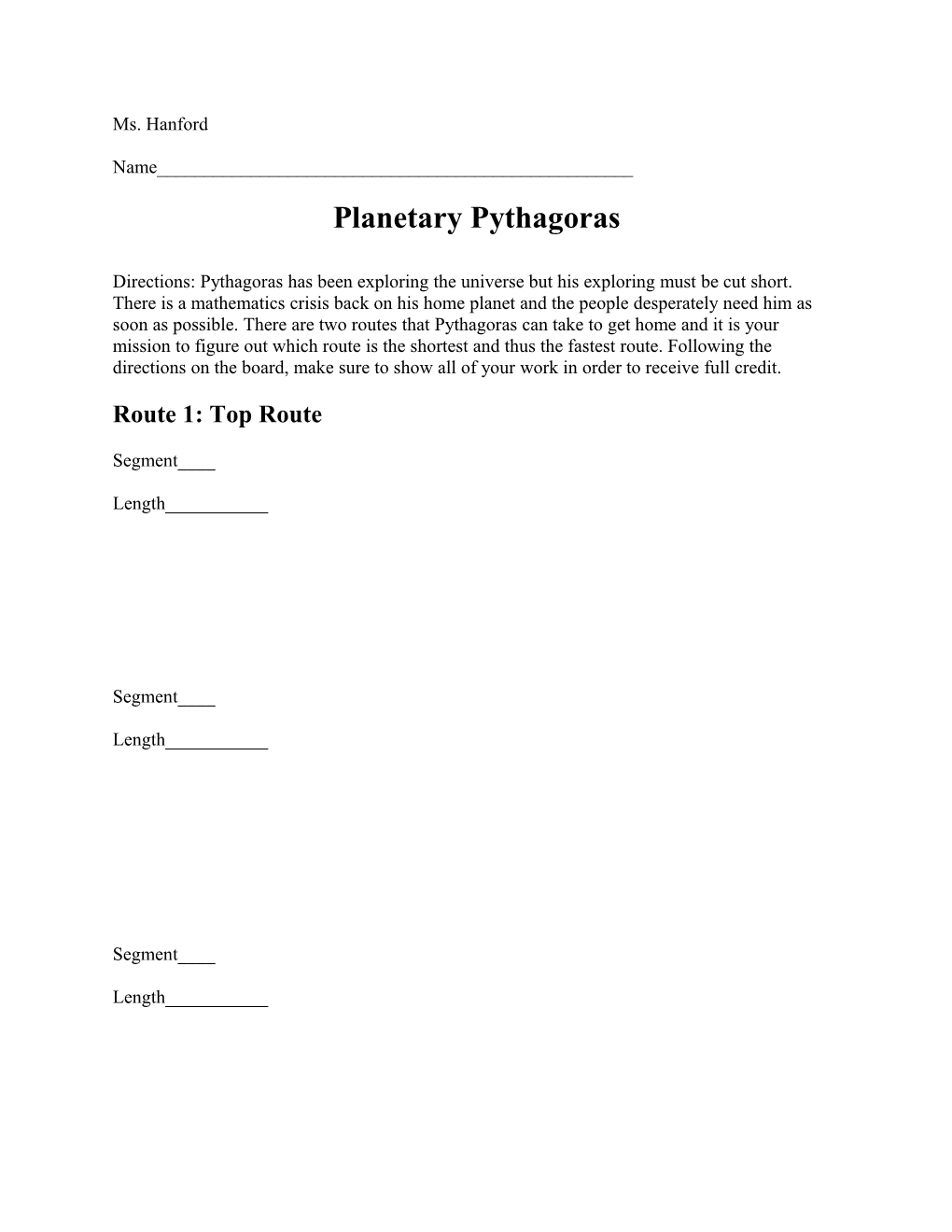 Planetary Pythagoras