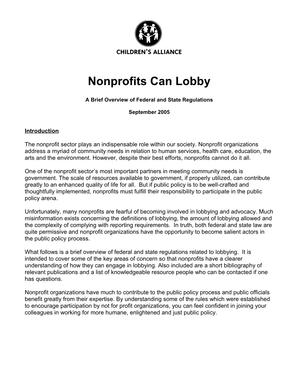 Nonprofits Can Lobby