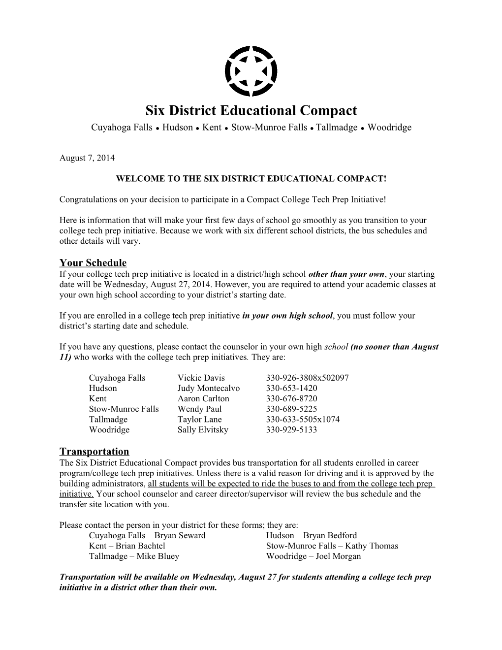 Six District Educational Compact