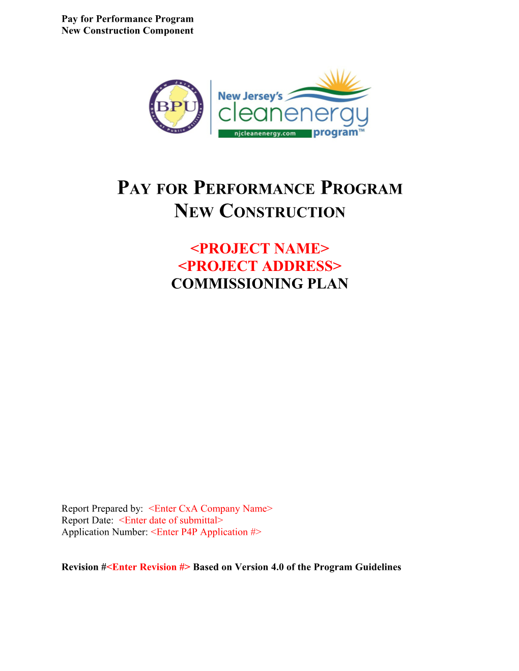 Pay for Performance Program