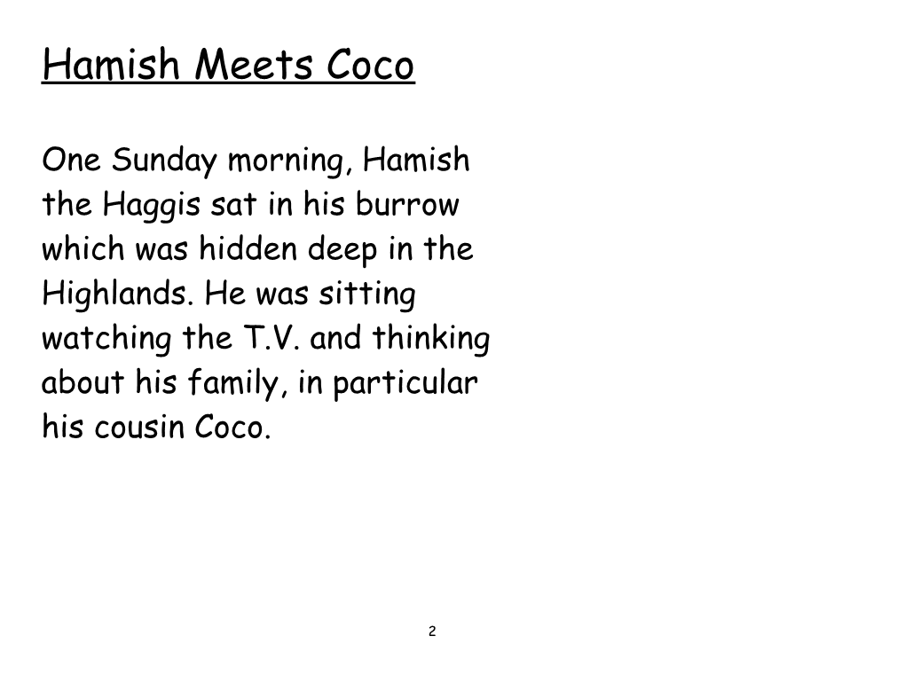 Hamish Meets Coco