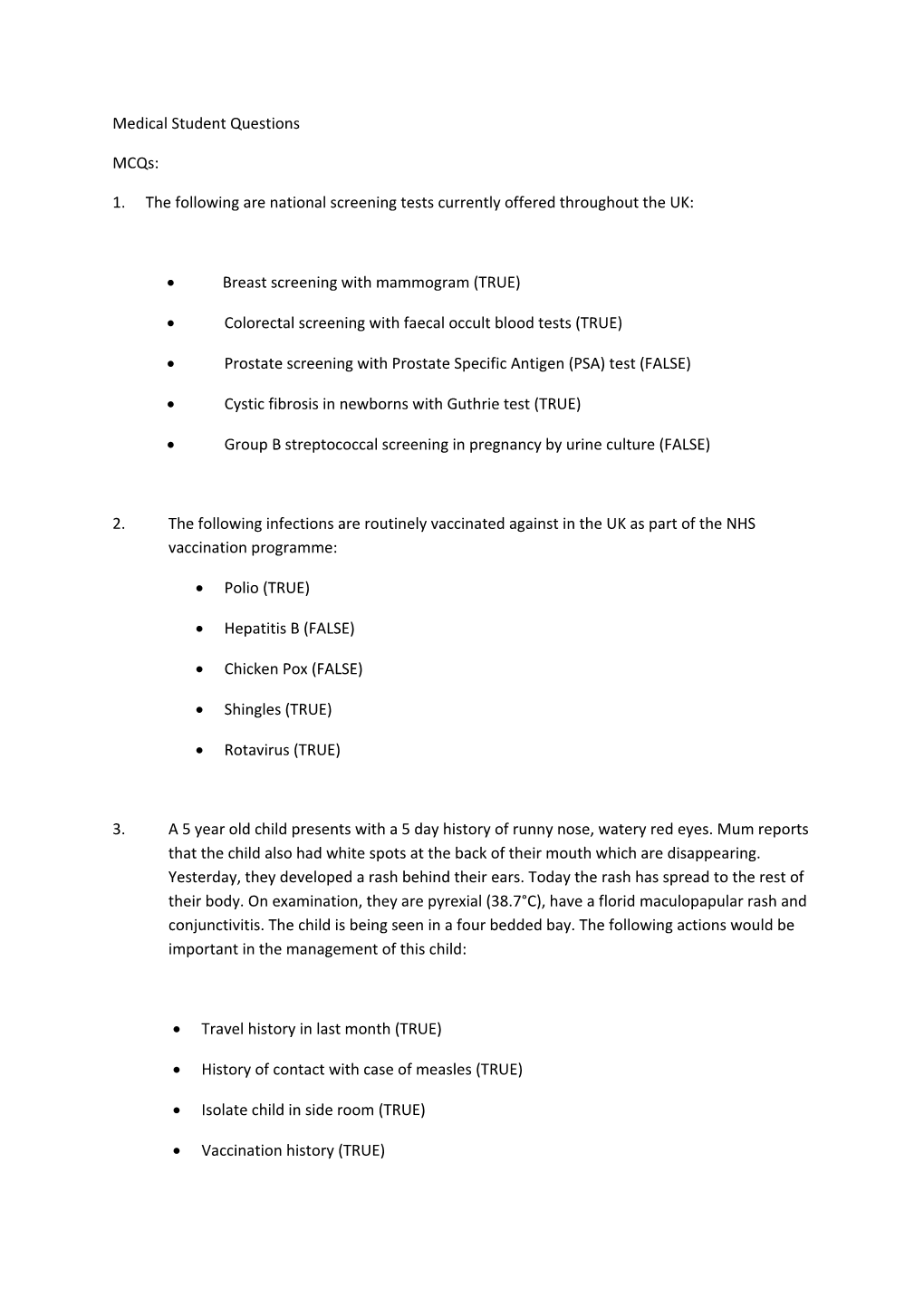 Colorectal Screening with Faecal Occult Blood Tests (TRUE)