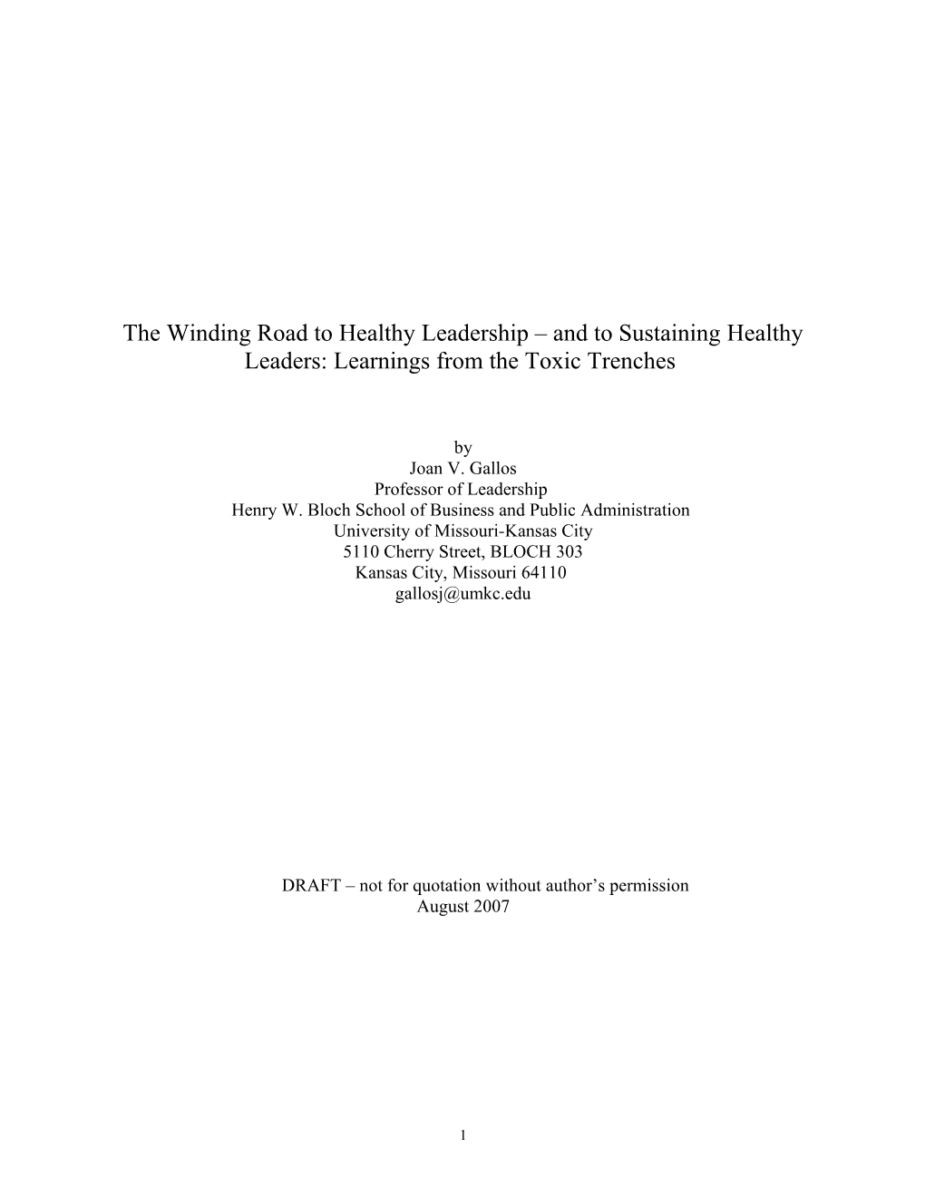 Confessions Of An Organizational Toxin Handler: