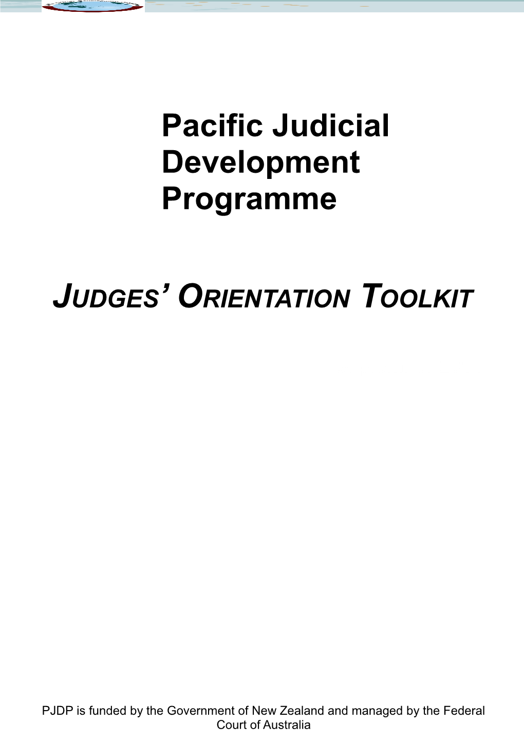 Judges' Orientation Toolkit