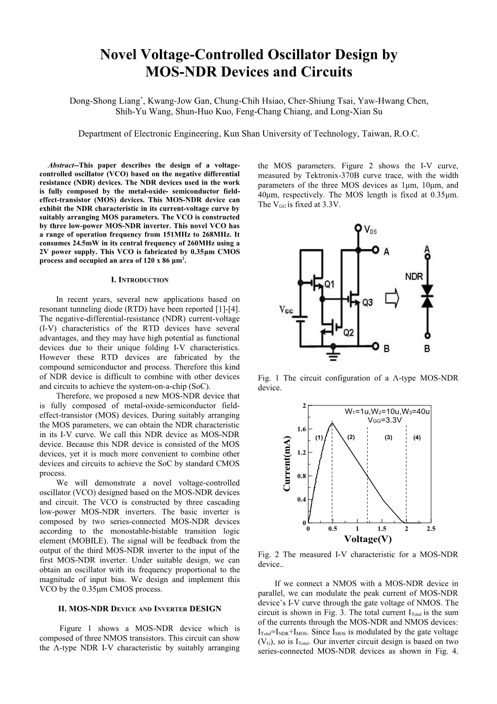 Novel Voltage-Controlled Oscillator Design By